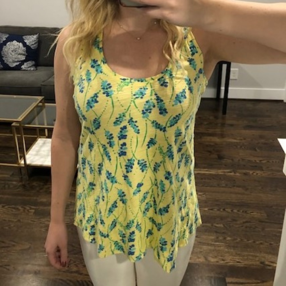 Yellow Lilly Pulitzer Tank TOp